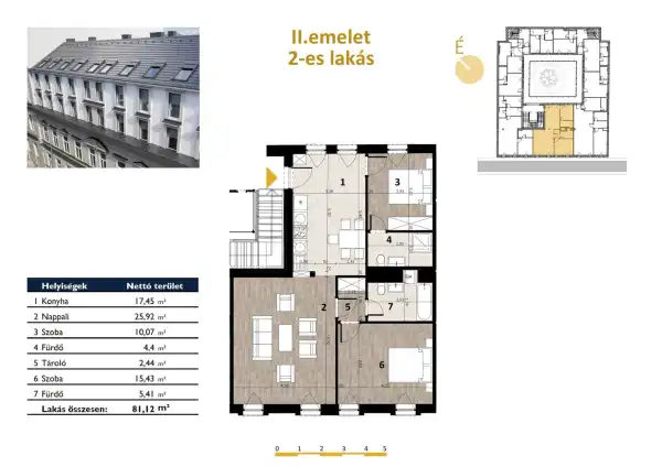 Eladó új építésű téglalakás, Budapest, VII. kerület 3 szoba 81 m² 166 M Ft